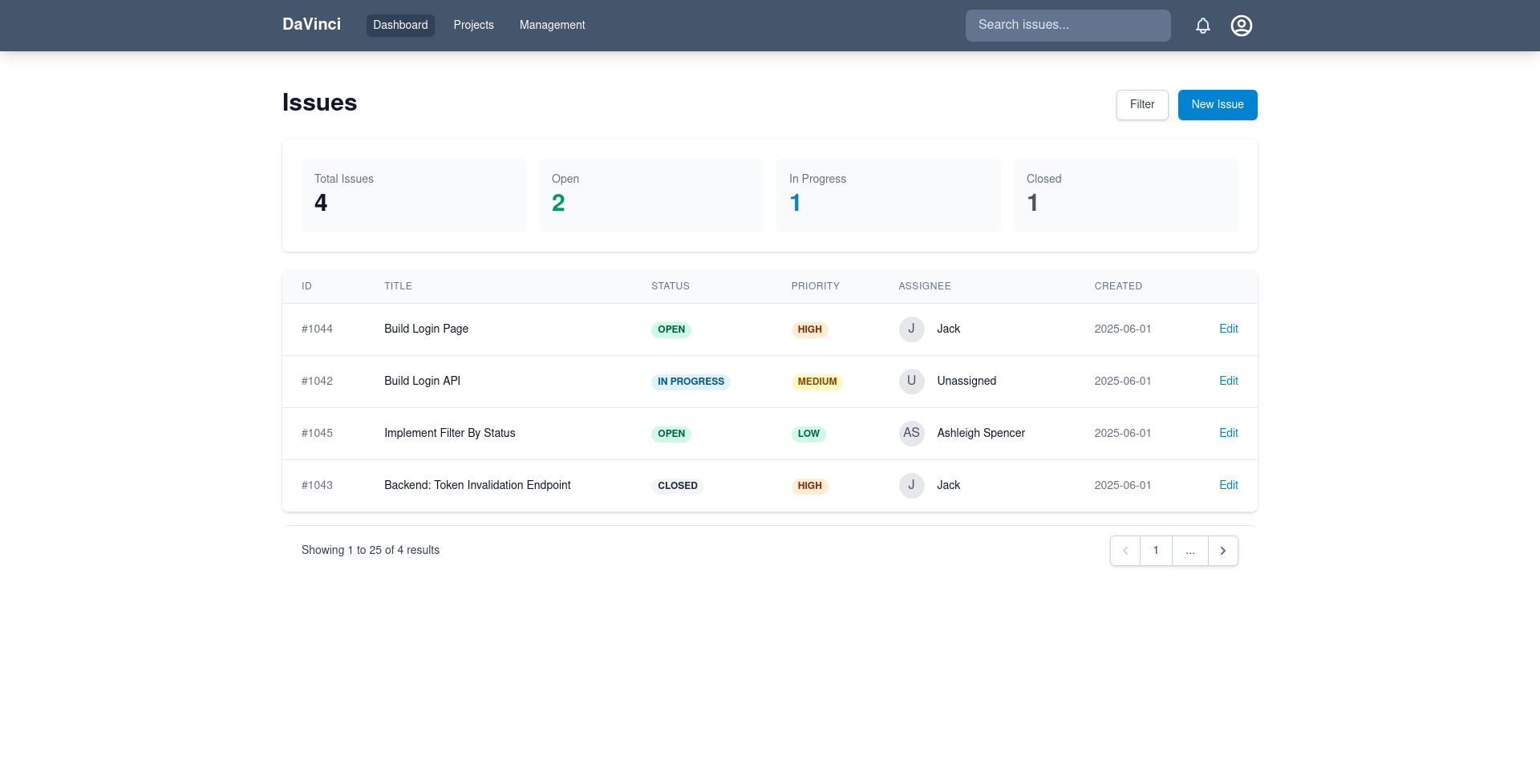 Davinci - Simple Tracker