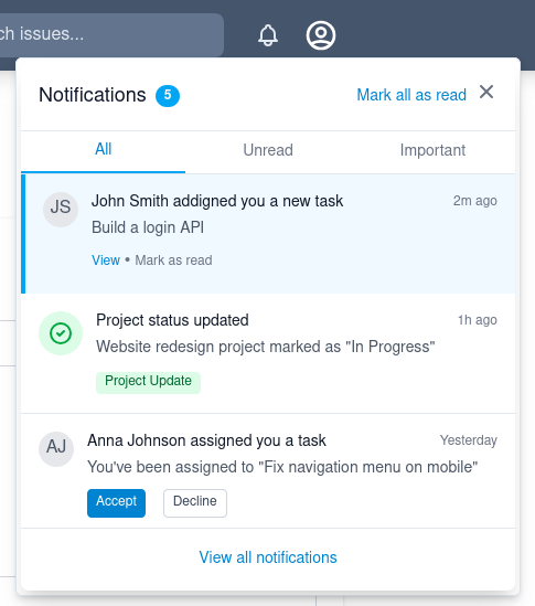 Screenshot notifications